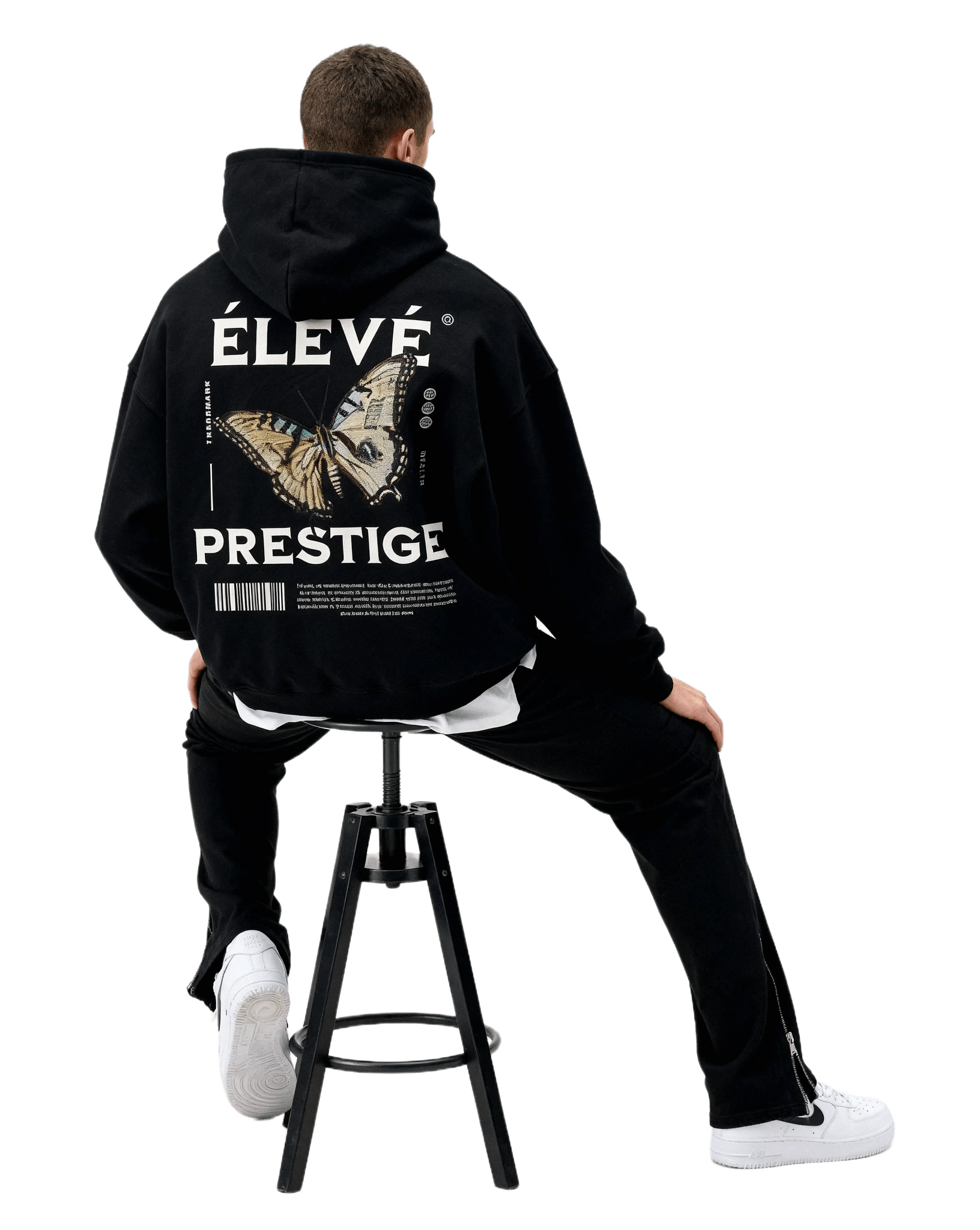 ELEVE Prestige Butterfly Hoodie Black - ELEVE