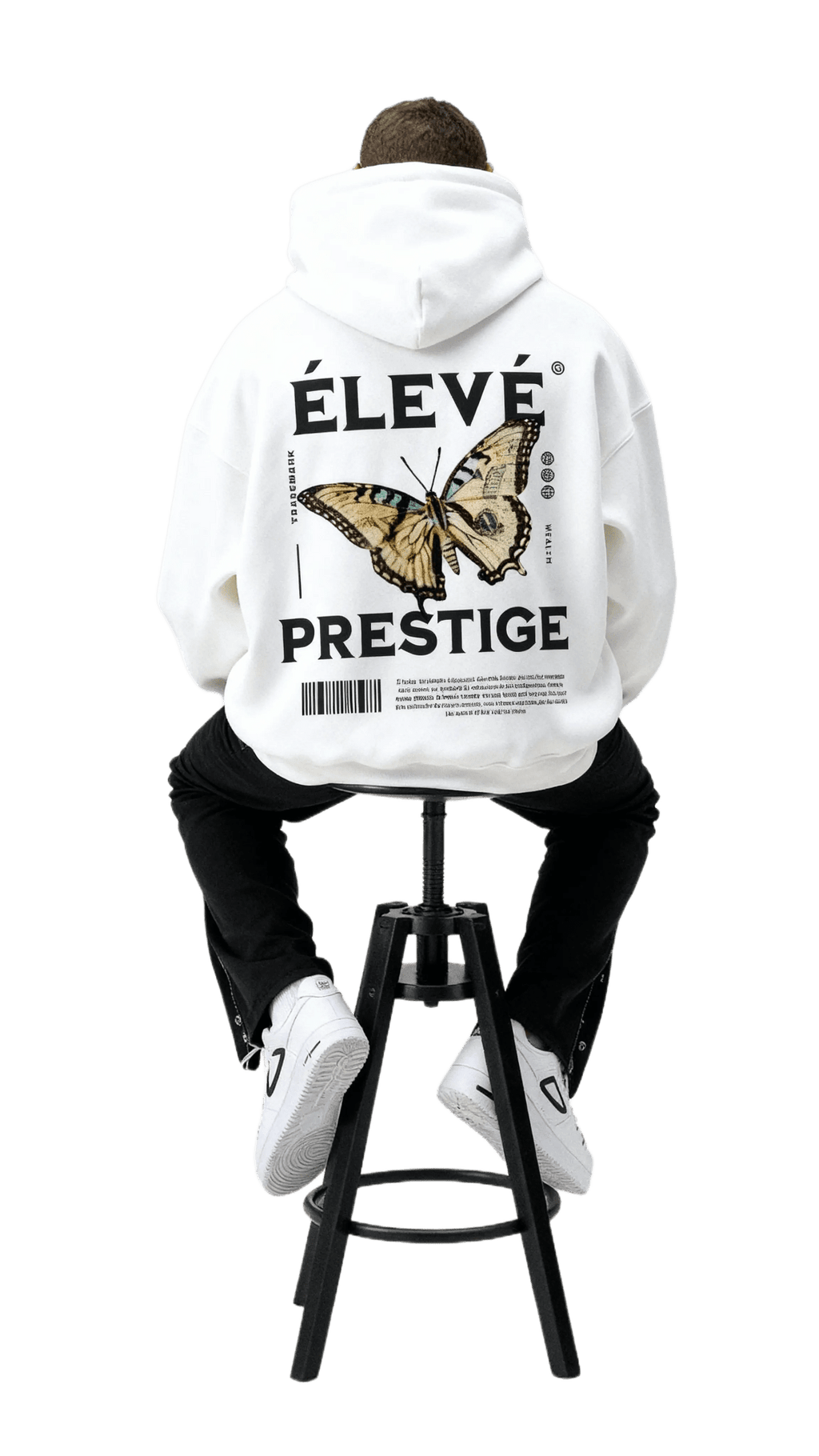 ELEVE Prestige Butterfly Hoodie White - ELEVE
