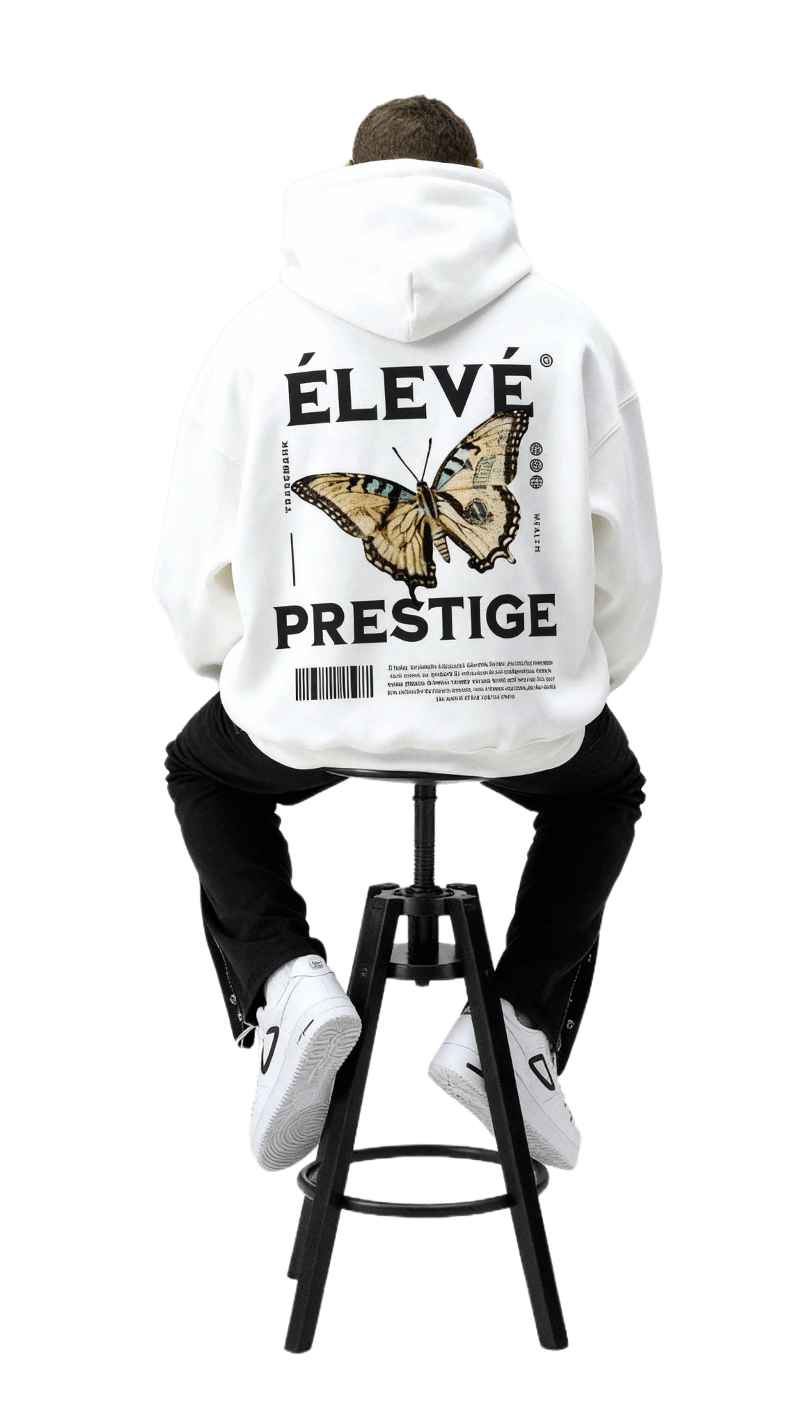 ELEVE Prestige Butterfly Hoodie White - ELEVE