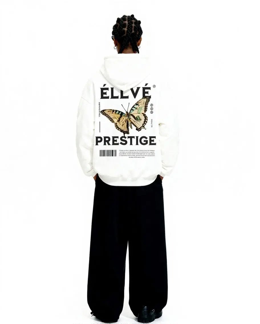 ELEVE Prestige Butterfly Hoodie White - ELEVE